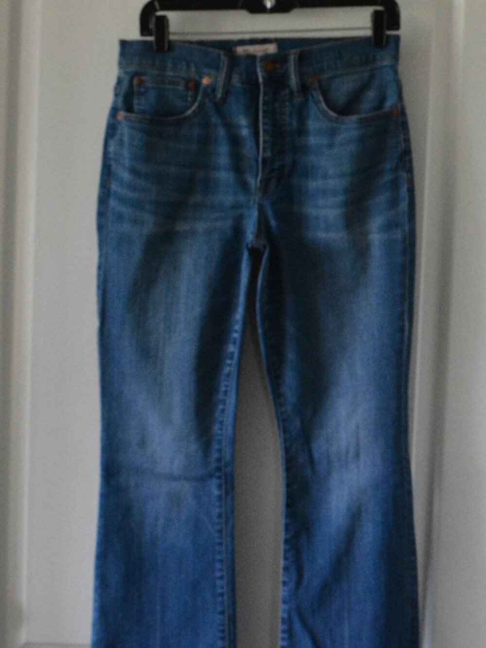 Madewell Cali Denim Boot Cropped Frayed Hem Jeans Women's size 28